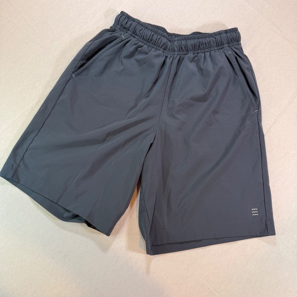 Free Fly Pull On Shorts Boys L 14-16 Gray Stretch Performance Athletic Gorpcore
